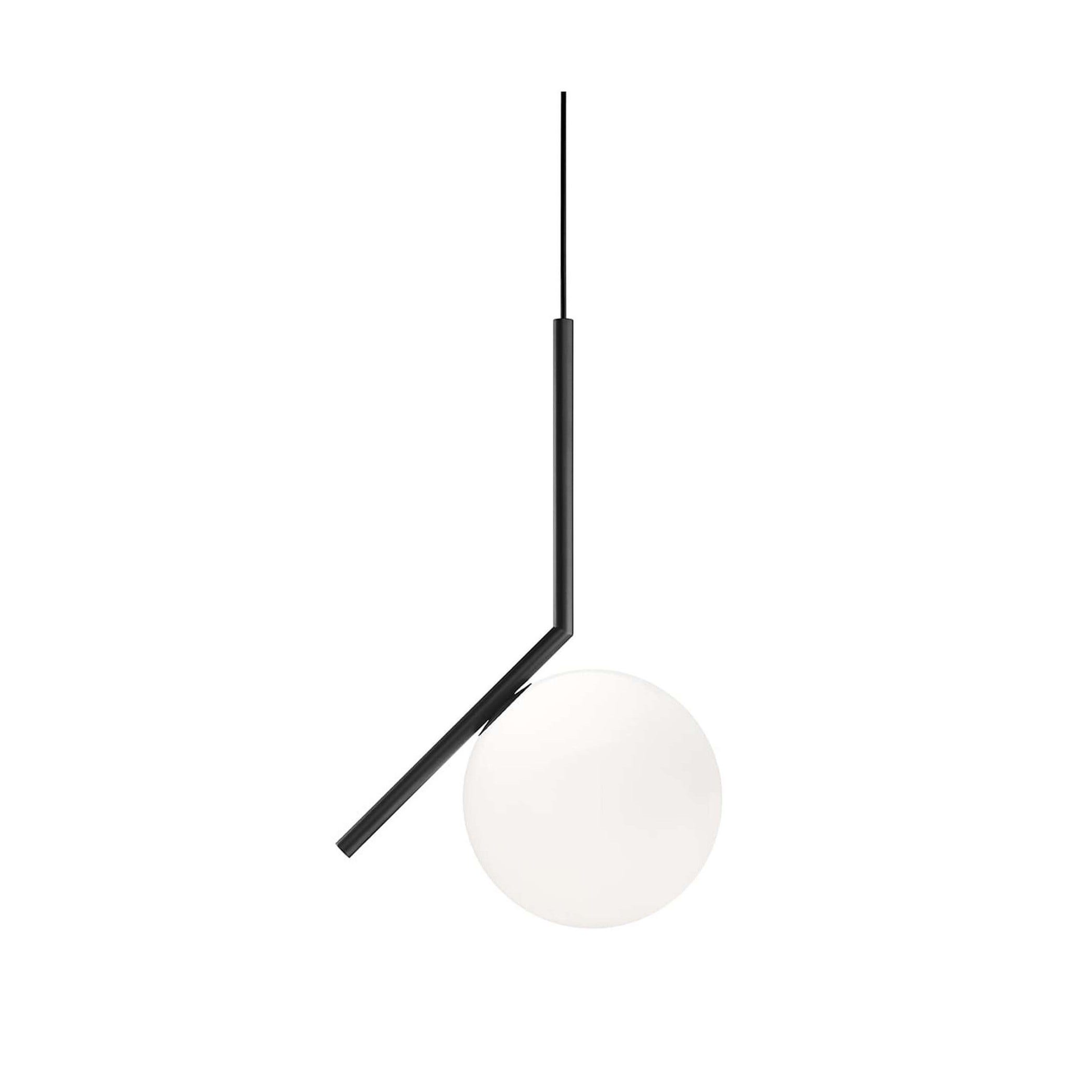 CLEARANCE Flos IC Lights Suspension Lamp, Medium, Black, No Bulb