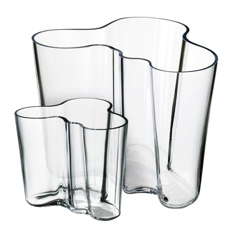 Iittala Alvar Aalto Vases (Set of 2, 6.25 & 3.75 inch)
