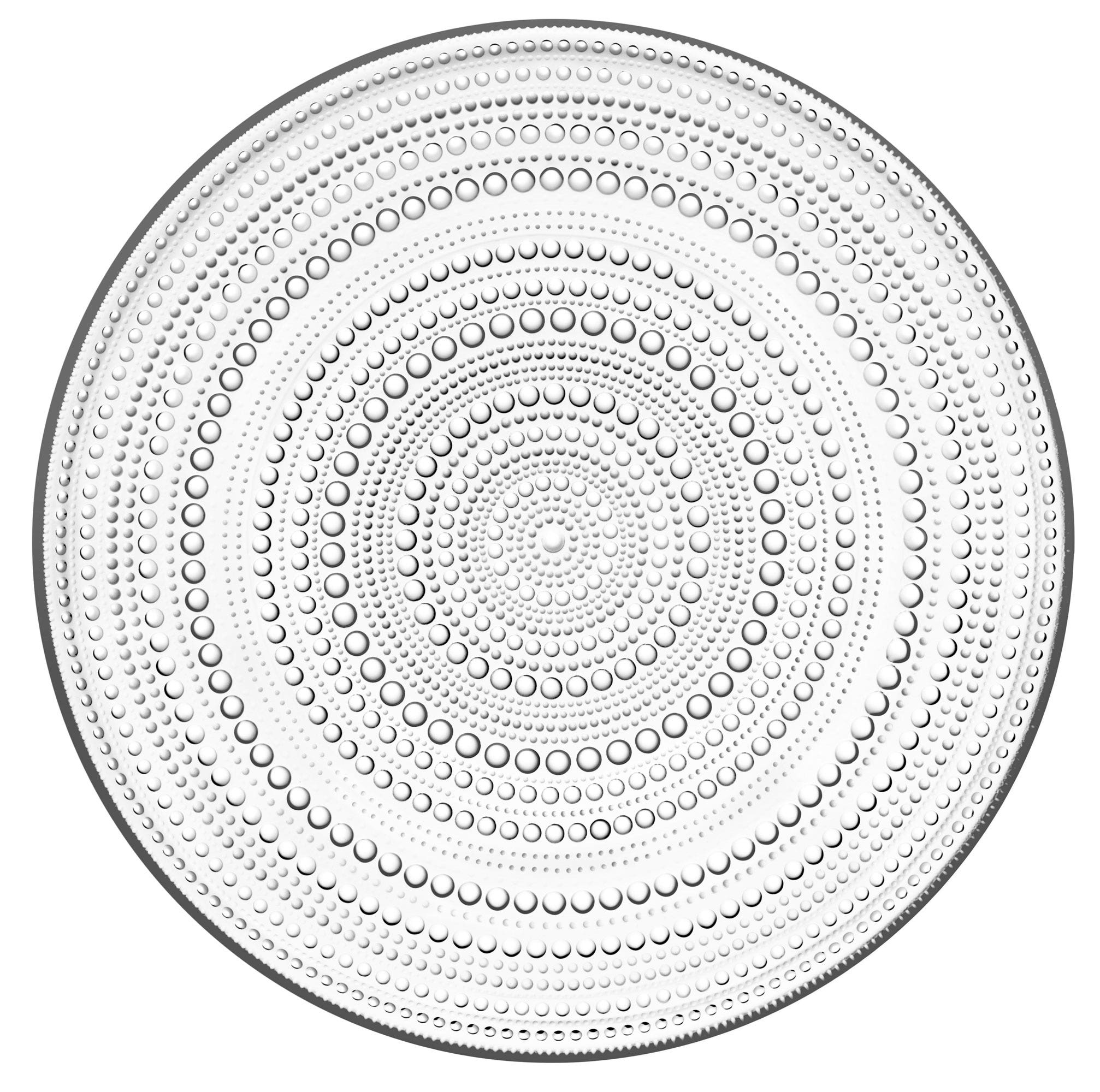 Iittala Kastehelmi Large Plate, Clear