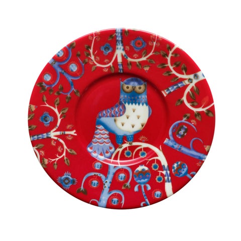Iittala Taika Coffee Saucer Holiday Red