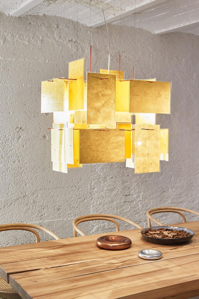 Ingo Maurer 24 Karat Blau Flat Wall Lamp