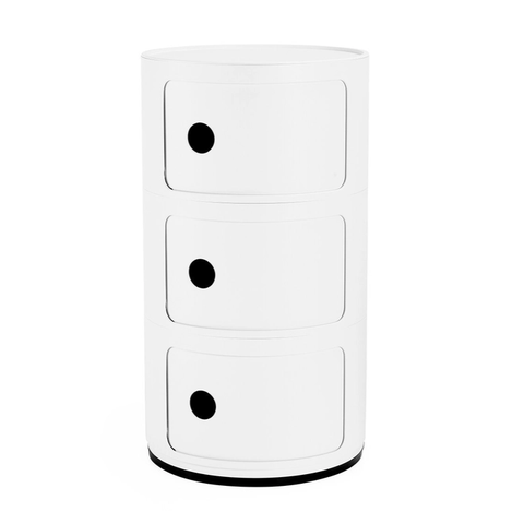 CLEARANCE Kartell Componibili Recycled-3 Compartments-White