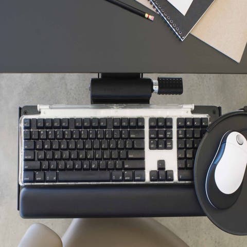 Humanscale 6F Keyboard Tray for Height Adjustable Tables - Black