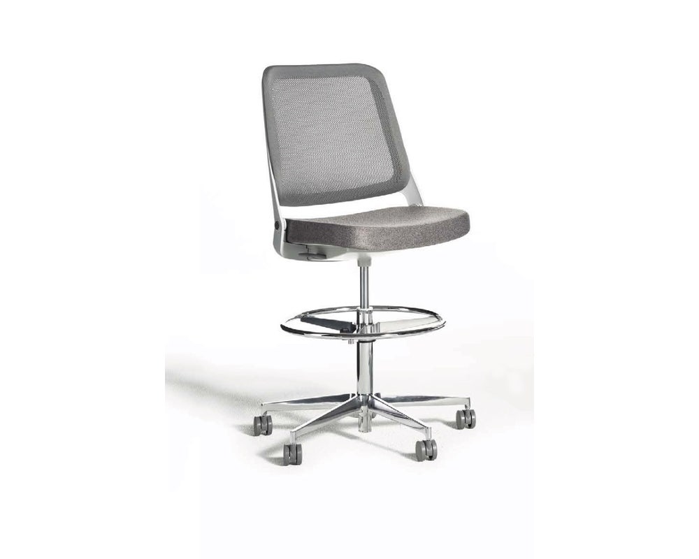 Knoll Ollo High Task Chair with Knit Back, 5-Star Base