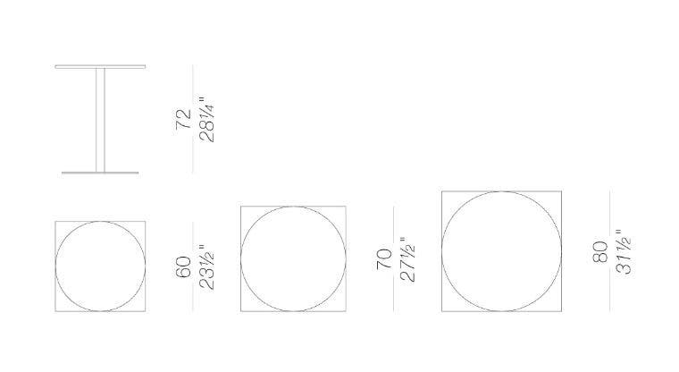 Lapalma Brio Table - Fixed Height 72 cm