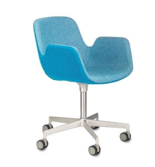 Lapalma Pass S134 Swivel Base Lounge Armchair with Castors