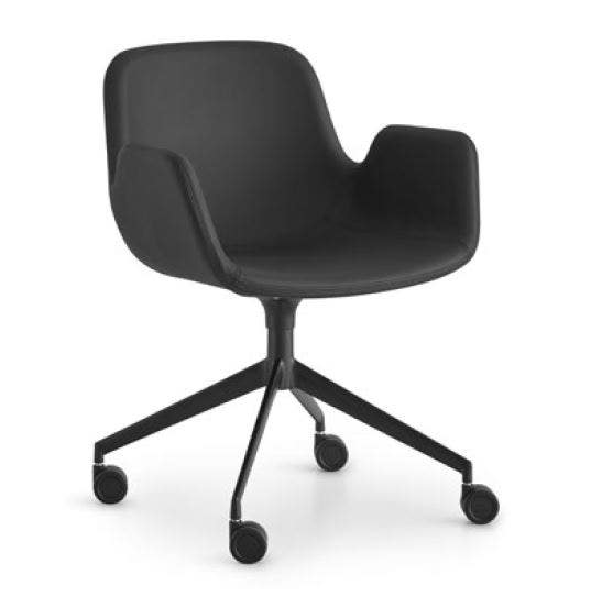 Lapalma Pass S168 Swivel Base Lounge Armchair with Castors
