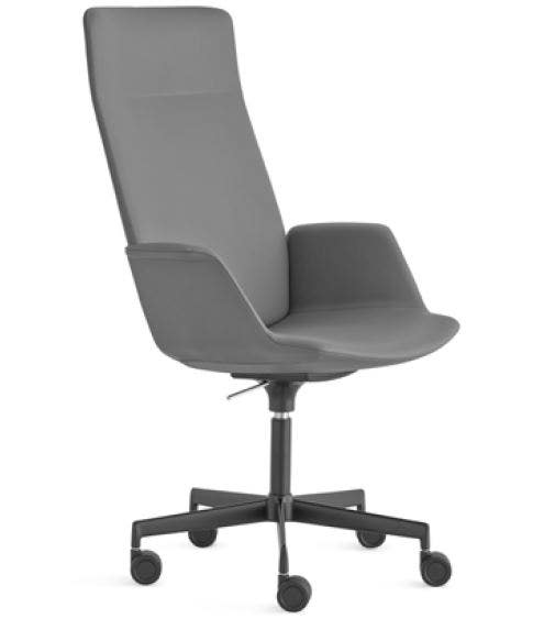 Lapalma Uno S248 Swivel Base Height Adjustable Armchair with High Back