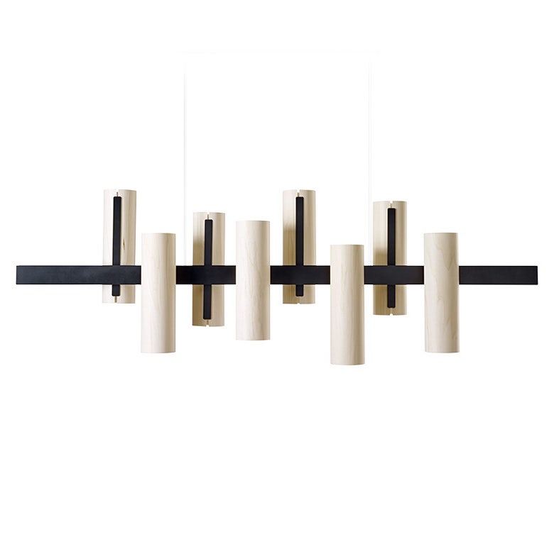 LZF Black Note Keys Suspension Lamp