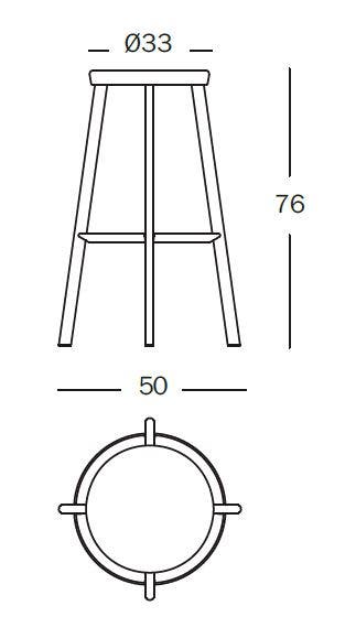 Magis Deja-vu Stool - Polished Aluminum