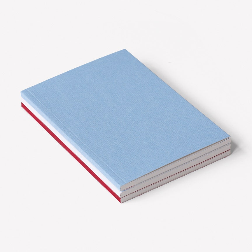 Maharam Notebooks (set of 3) Chalk, Sky, Currant