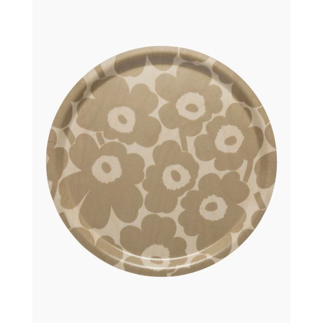 Marimekko Mini Unikko Round Plywood Tray
