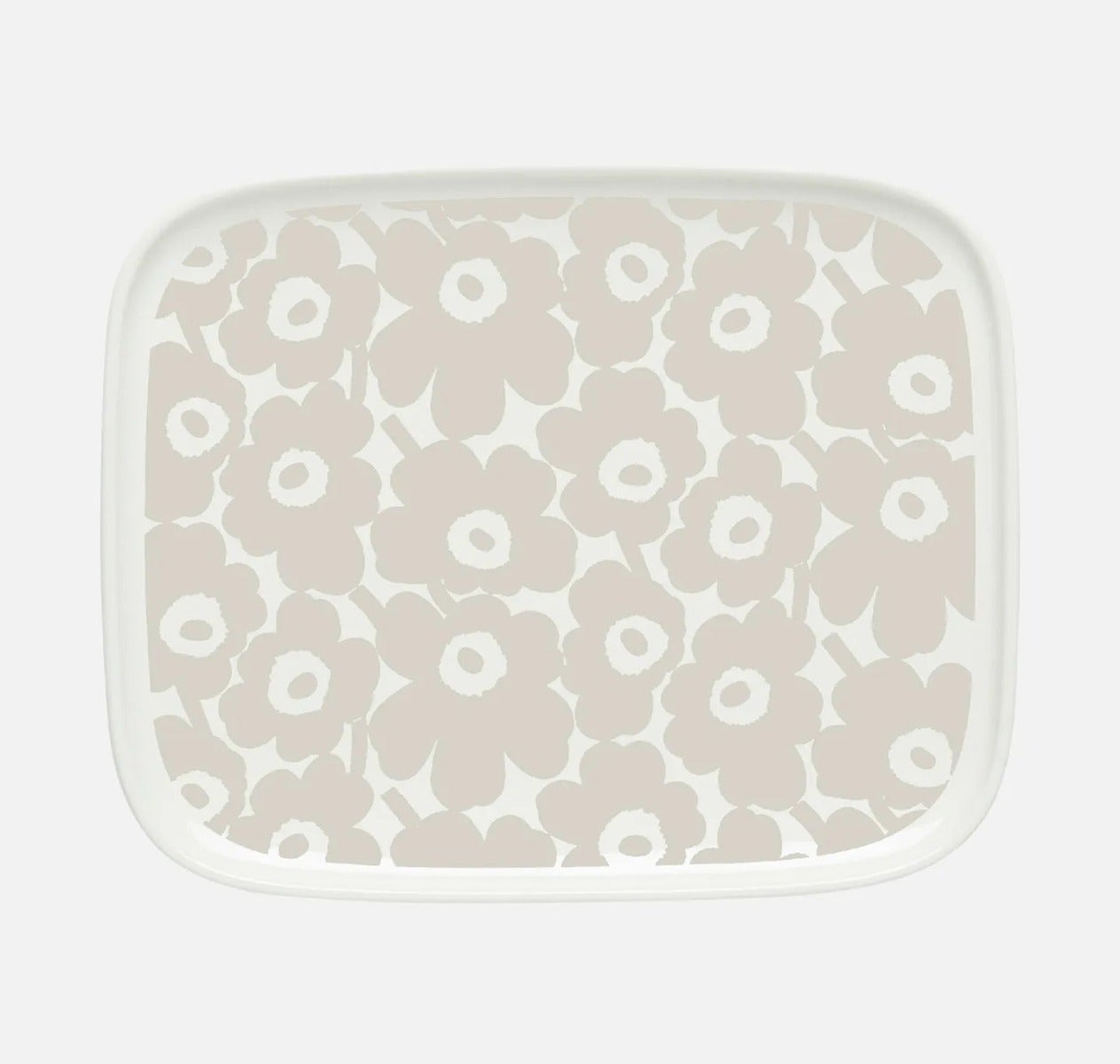 Marimekko Oiva / Pikkuinen Unikko Plate - 12 x 15 cm