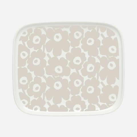 Marimekko Oiva / Pikkuinen Unikko Plate - 12 x 15 cm