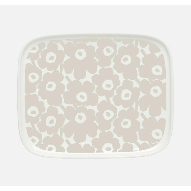 Marimekko Oiva / Pikkuinen Unikko Plate - 12 x 15 cm