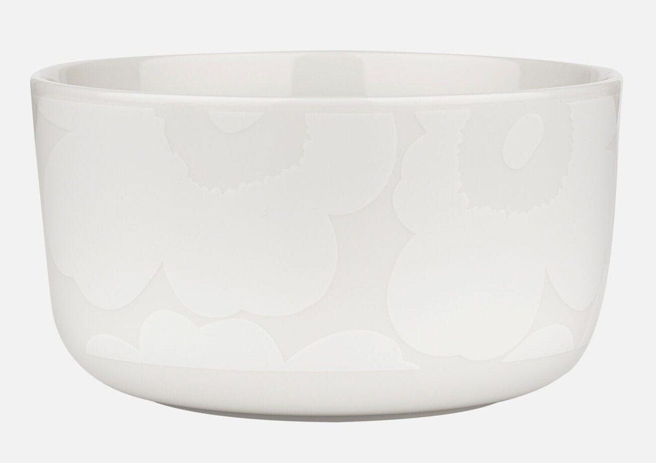 Marimekko Oiva / Unikko Bowl - 500 ml-White