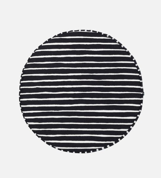 Marimekko Piccolo Seat Cushion - Black/White
