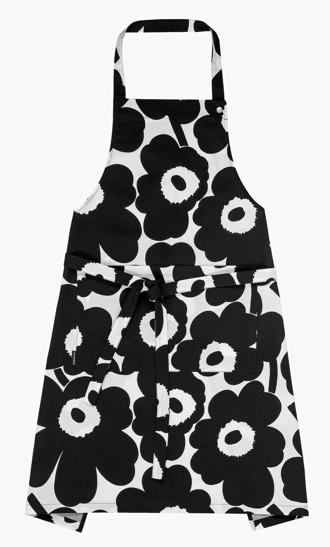 Marimekko Pieni Unikko Apron - White/Black