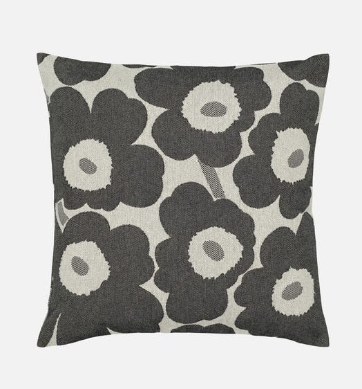 Marimekko Pieni Unikko Cushion Cover 47 x 47 cm - Off White, Charcoal, Sand
