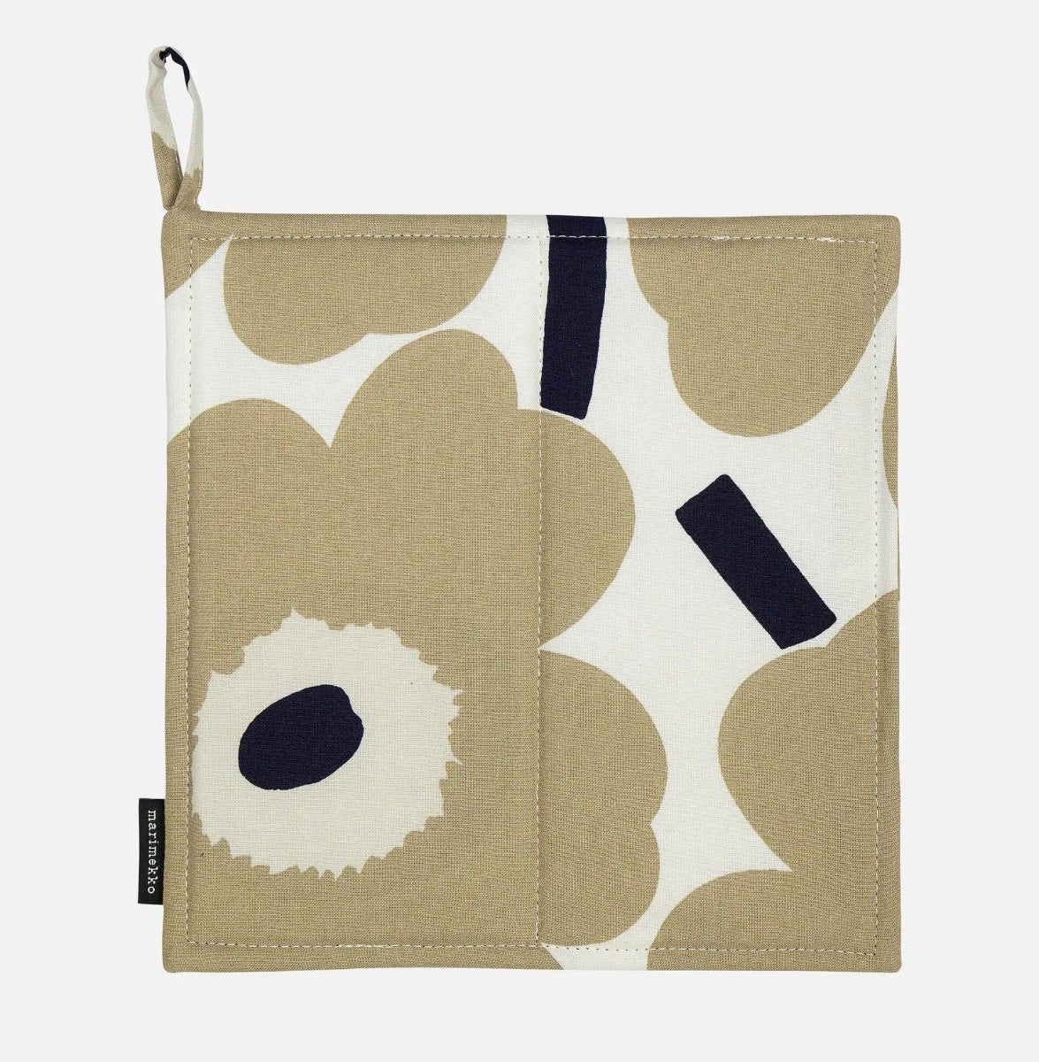 Marimekko Pieni Unikko Pot Holder - Recycled - Off-White / Beige / DarkBlue