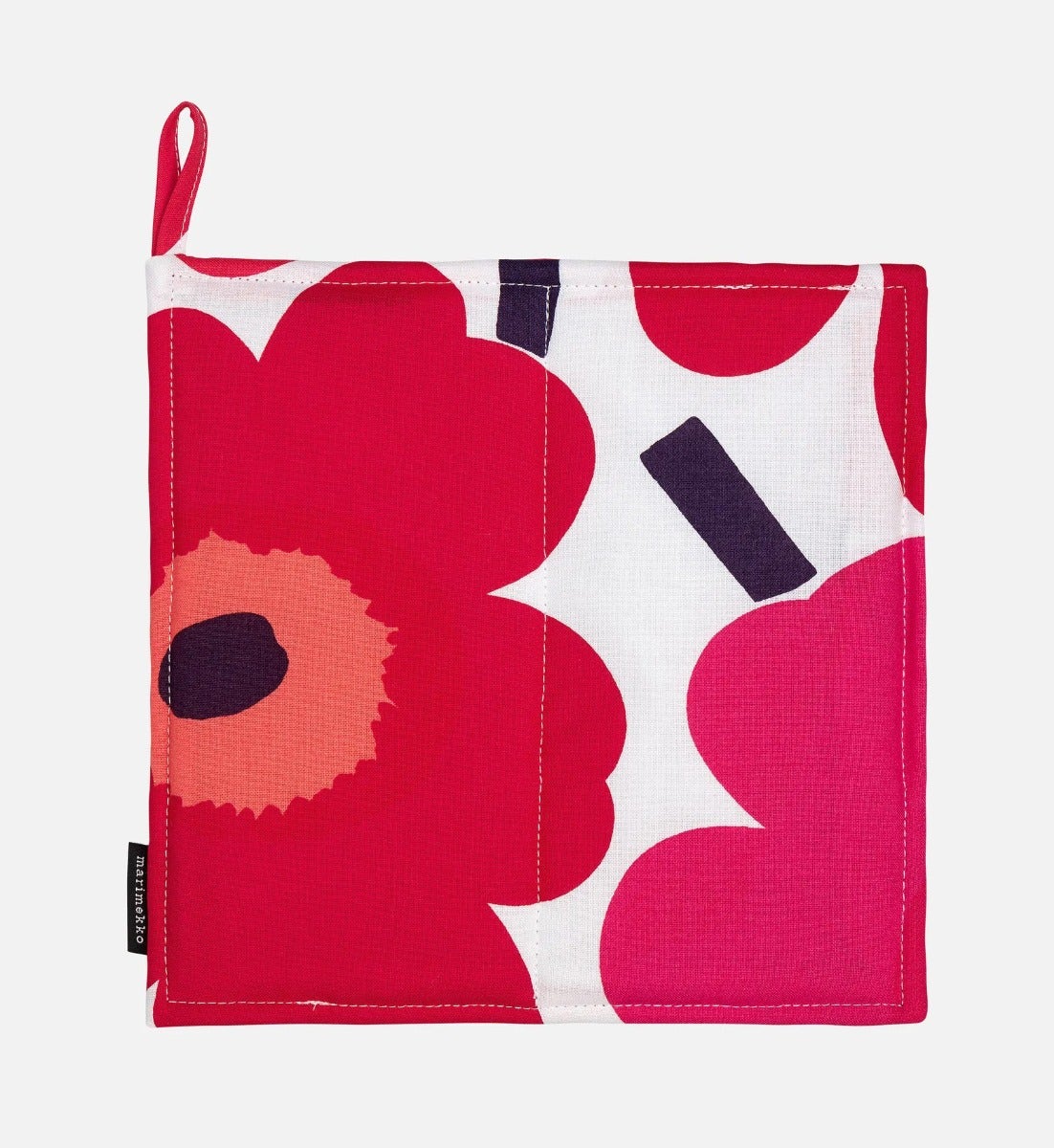 Marimekko Pieni Unikko Pot Holder - Recycled - White/Red