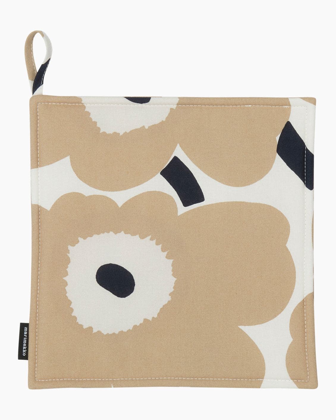 Marimekko Pieni Unikko Pot Holder - Off-White/Beige/Dark Blue