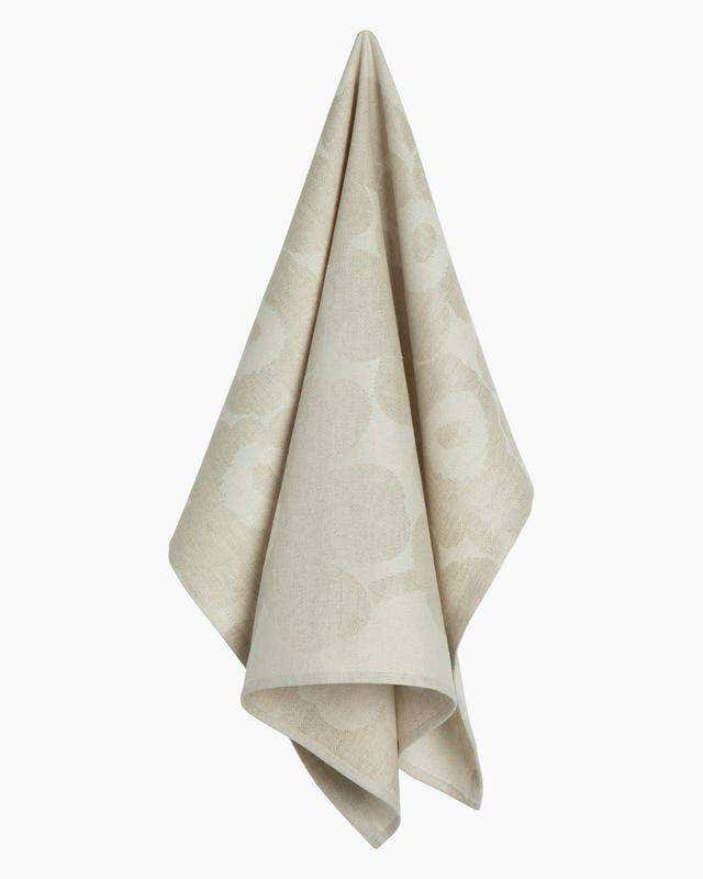 Marimekko Pieni Unikko Tea Towel-Beige/Off White