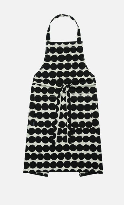 Marimekko Räsymatto Apron - Black, White