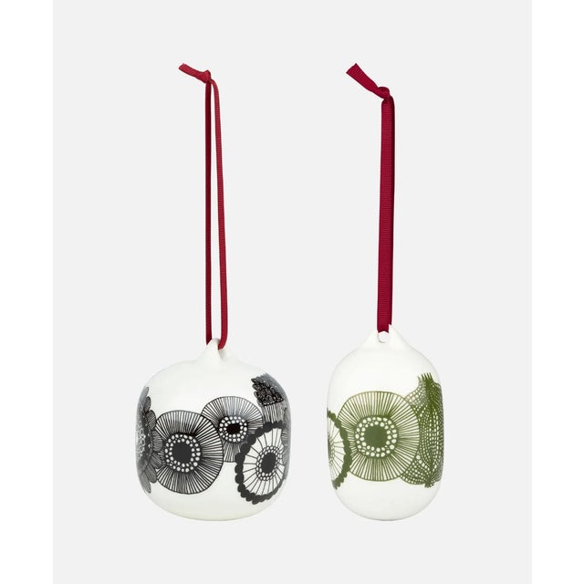Marimekko Siirtolapuutarha Collectible Ornament - Set of 2 pcs