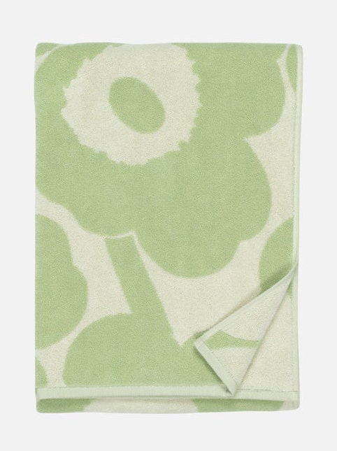 Marimekko Unikko Bath Towel - 70 x 150 cm - Off White, Sage