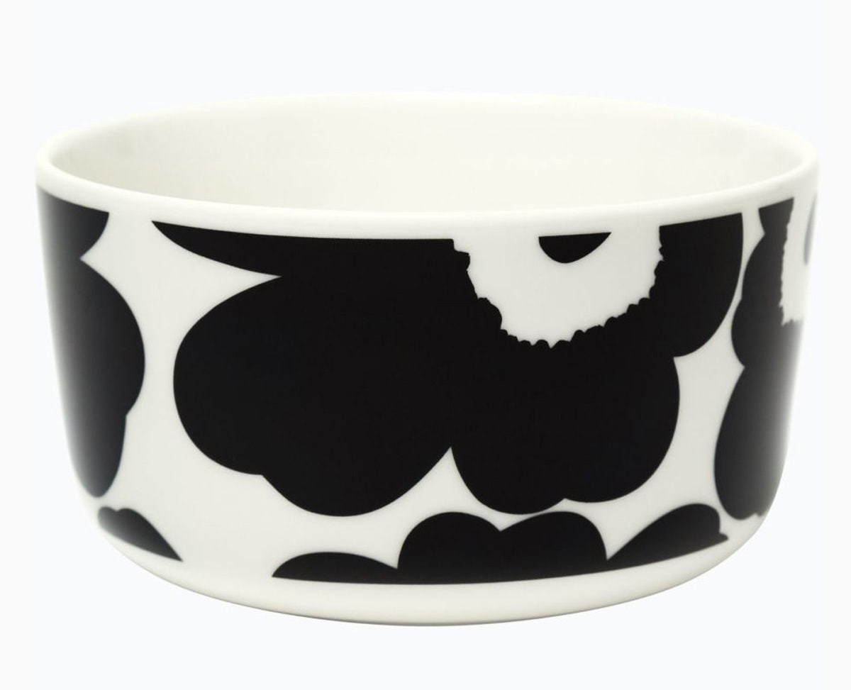 Marimekko Unikko Bowl - 500 ml - White, Black