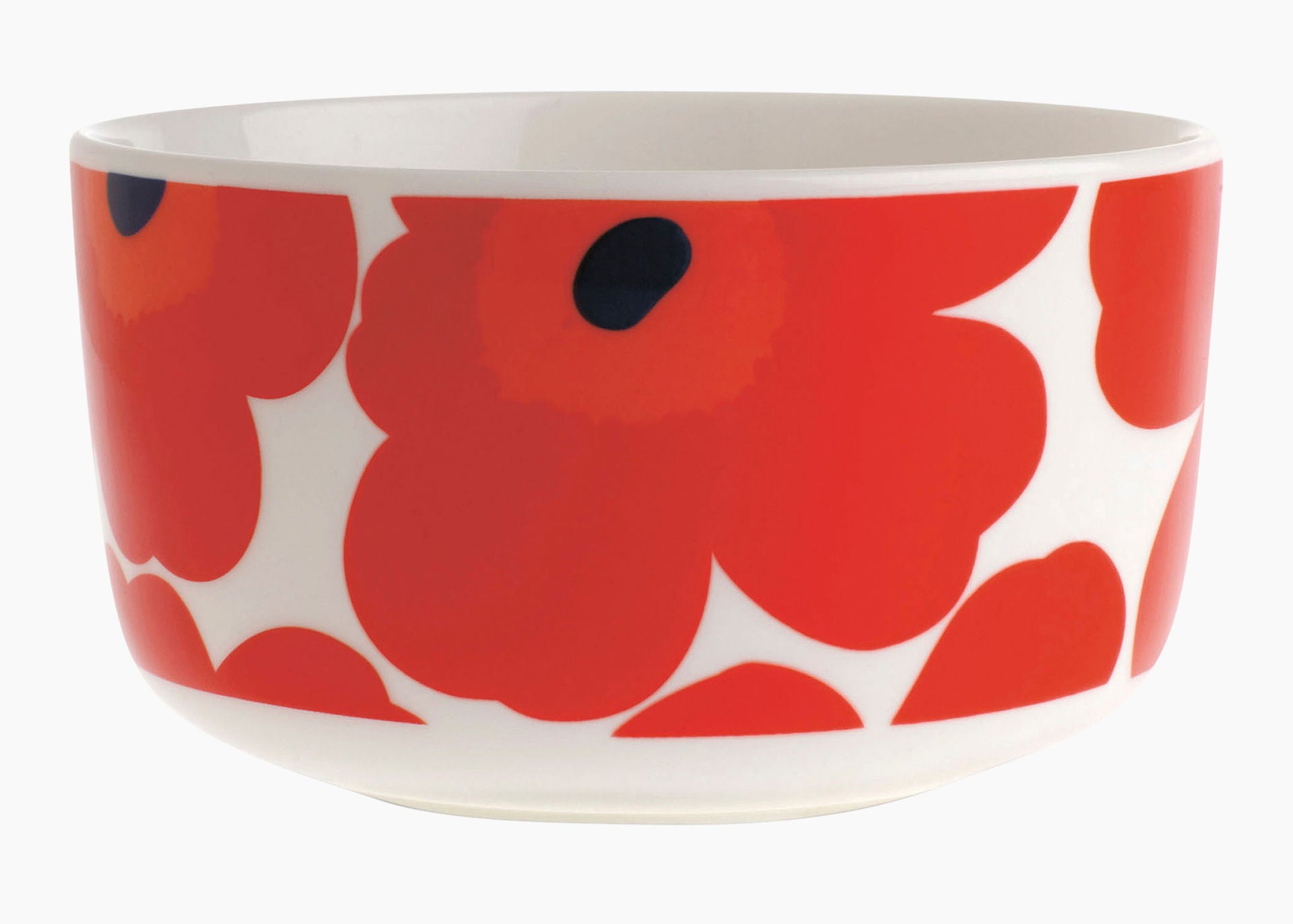 Marimekko Unikko Bowl - 500 ml - White, Red, Blue