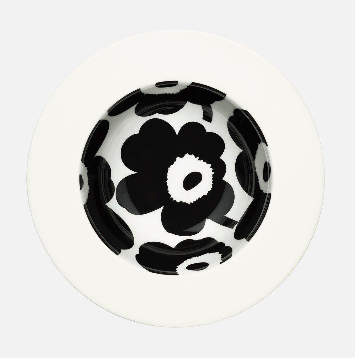 Marimekko Oiva / Unikko Deep Plate - 20 cm
