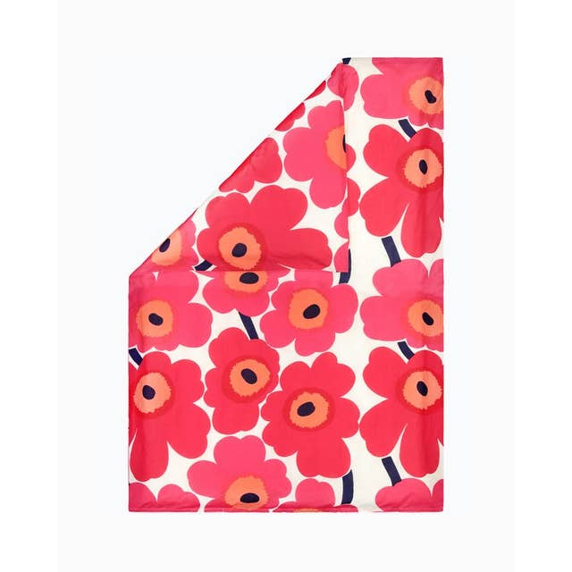 Marimekko Unikko Duvet Cover - White, Red