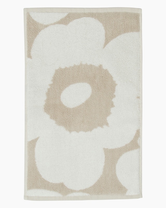 Marimekko Unikko Guest Towel - Beige, White