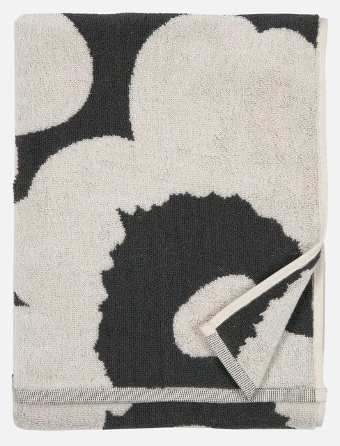 Marimekko Unikko Hand Towel - Charcoal/Off White