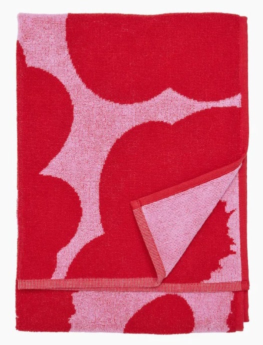 Marimekko Unikko Hand Towel - Red/Pink