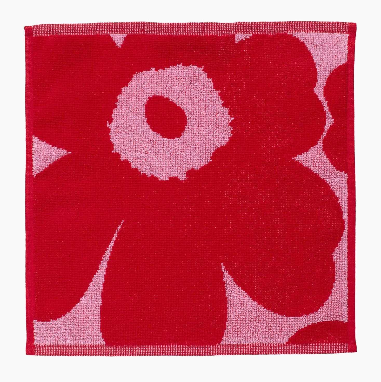 Marimekko Unikko Mini Towel - 30 x 30 cm - Pink, Red