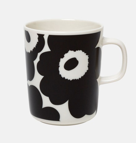 Marimekko Unikko Mug - 250 ml - White, Black
