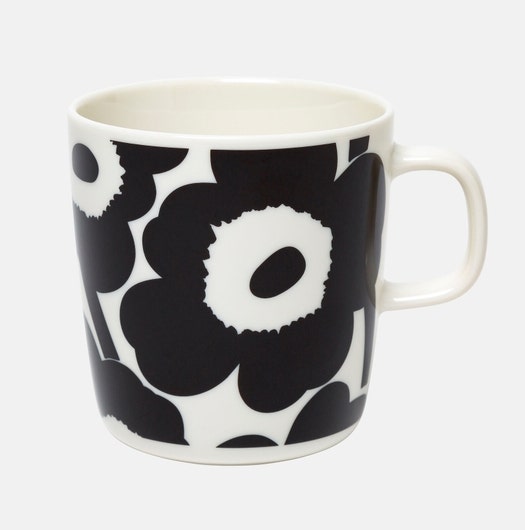 Marimekko Unikko Mug - 400 ml - White, Black