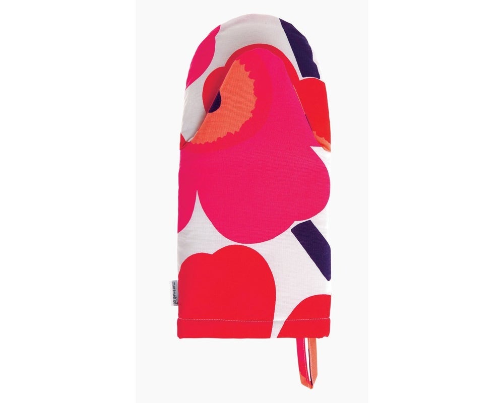 Marimekko Unikko Oven Mitten-White/Red