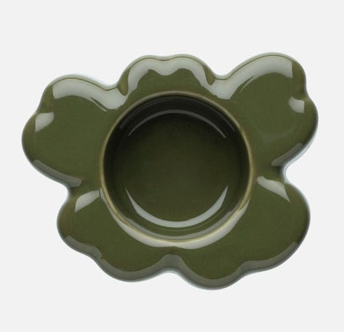 Marimekko Unikko Tea Light Holder - Harvest Green
