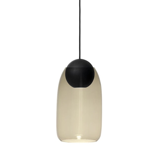 Mater Liuku Base Ball Pendant Lamp with Glass Shade