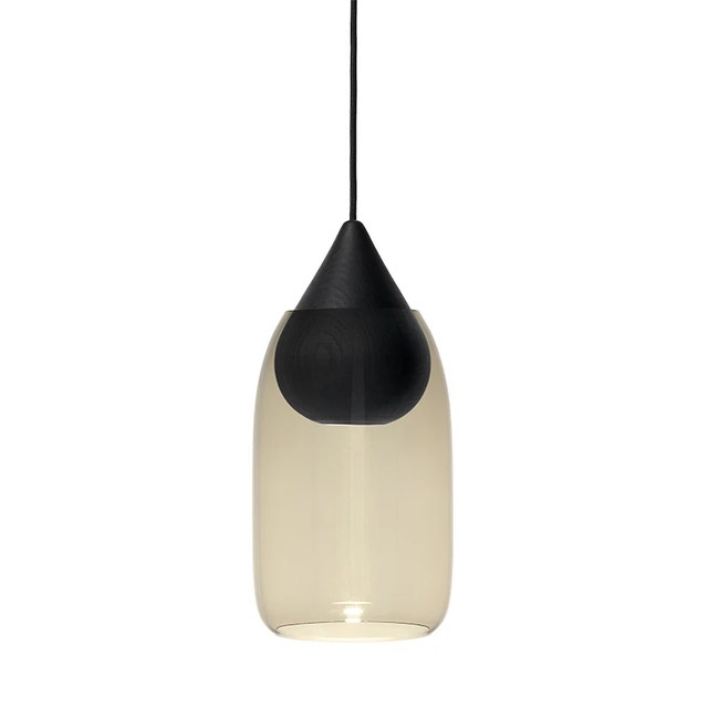 Mater Liuku Base Drop Pendant Lamp with Glass Shade