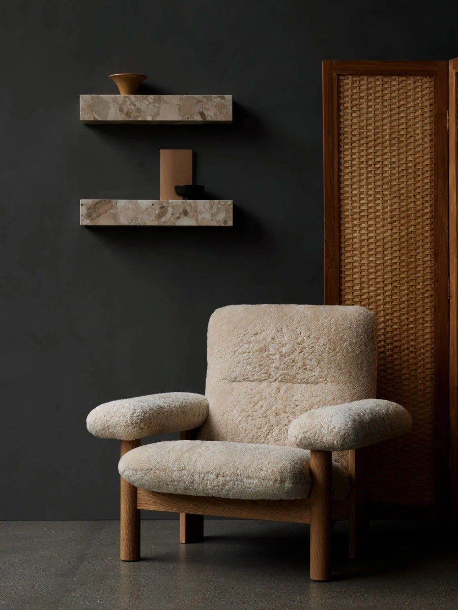 Audo Copenhagen Brasilia Lounge Chair with Sheepskin