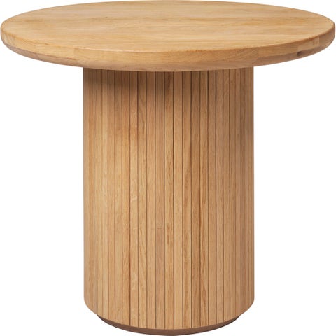 GUBI Moon Round Lounge Table - Wood Top