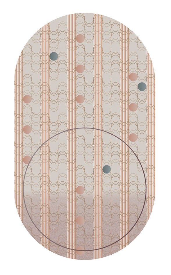 Moooi Swell Oval Sunstone Carpet