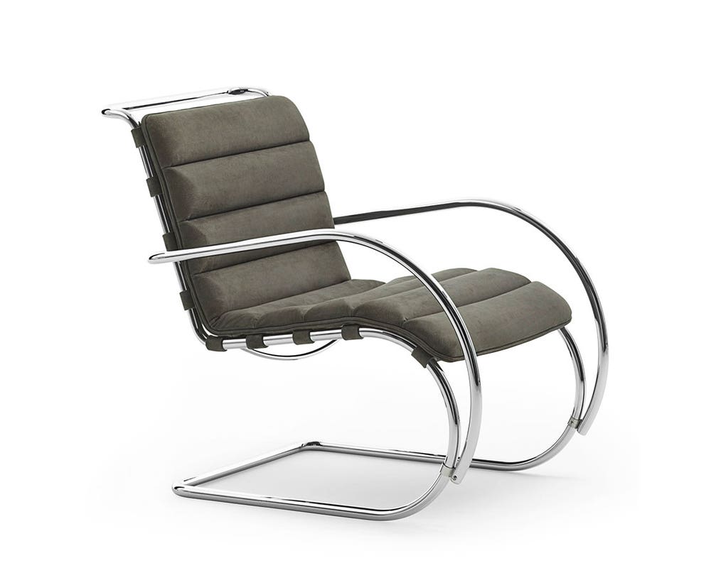 Lounge Chair Poltrona Van Der Rohe Mr10 Chair Sedia Mr Mies Van