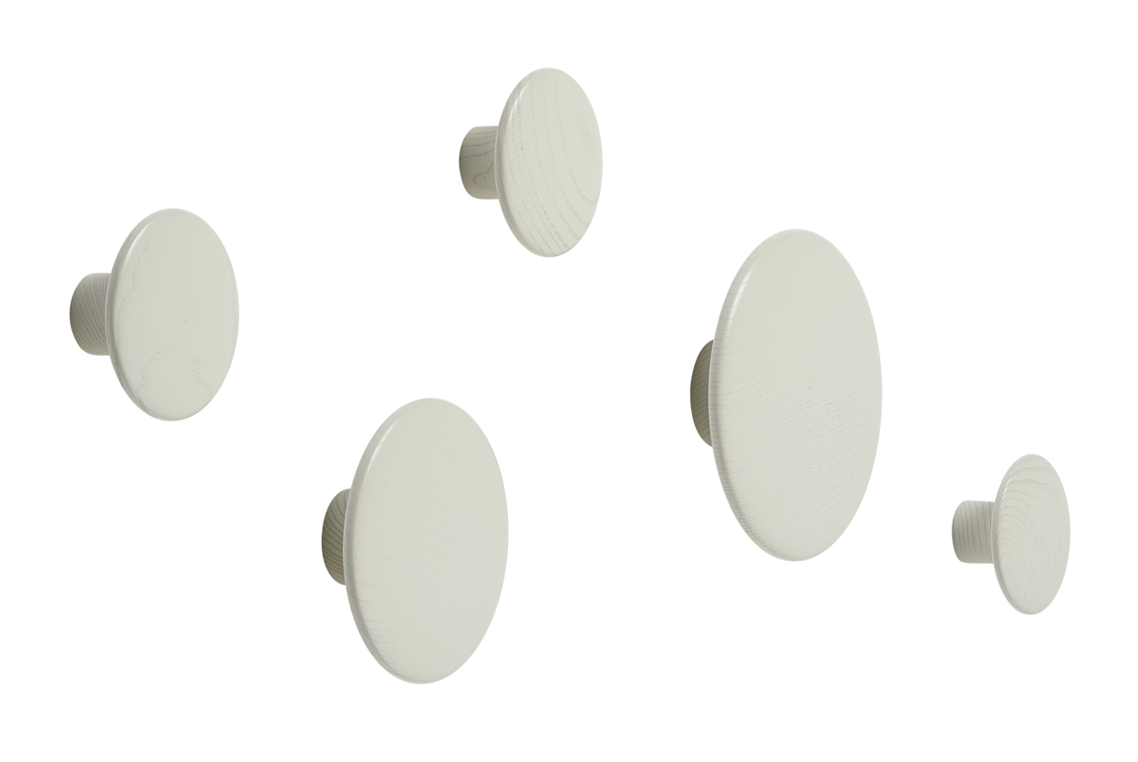 Muuto Dots Wood Coat Hooks (Set of 5)