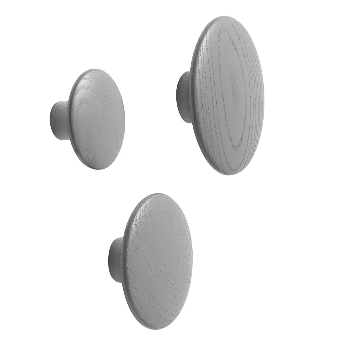 Muuto The Dots Coat Hooks Largeグレー✖️３個 Muuto Dots Wood Coat Hook